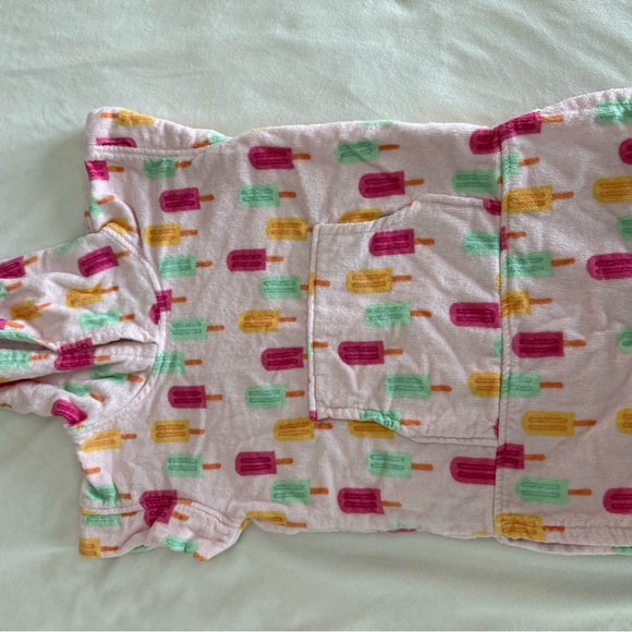 monica + andy Kids Terry Swim Coverup Hoodie in Pastel Rainbow - Picture 2 of 3